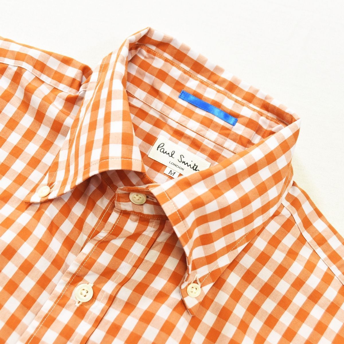 ビンテージ Paul Smith LONDON イタリア生地 チェックシャツ M 美品】 【上質】 日本製 ポールスミス ロンドン Paul Smith