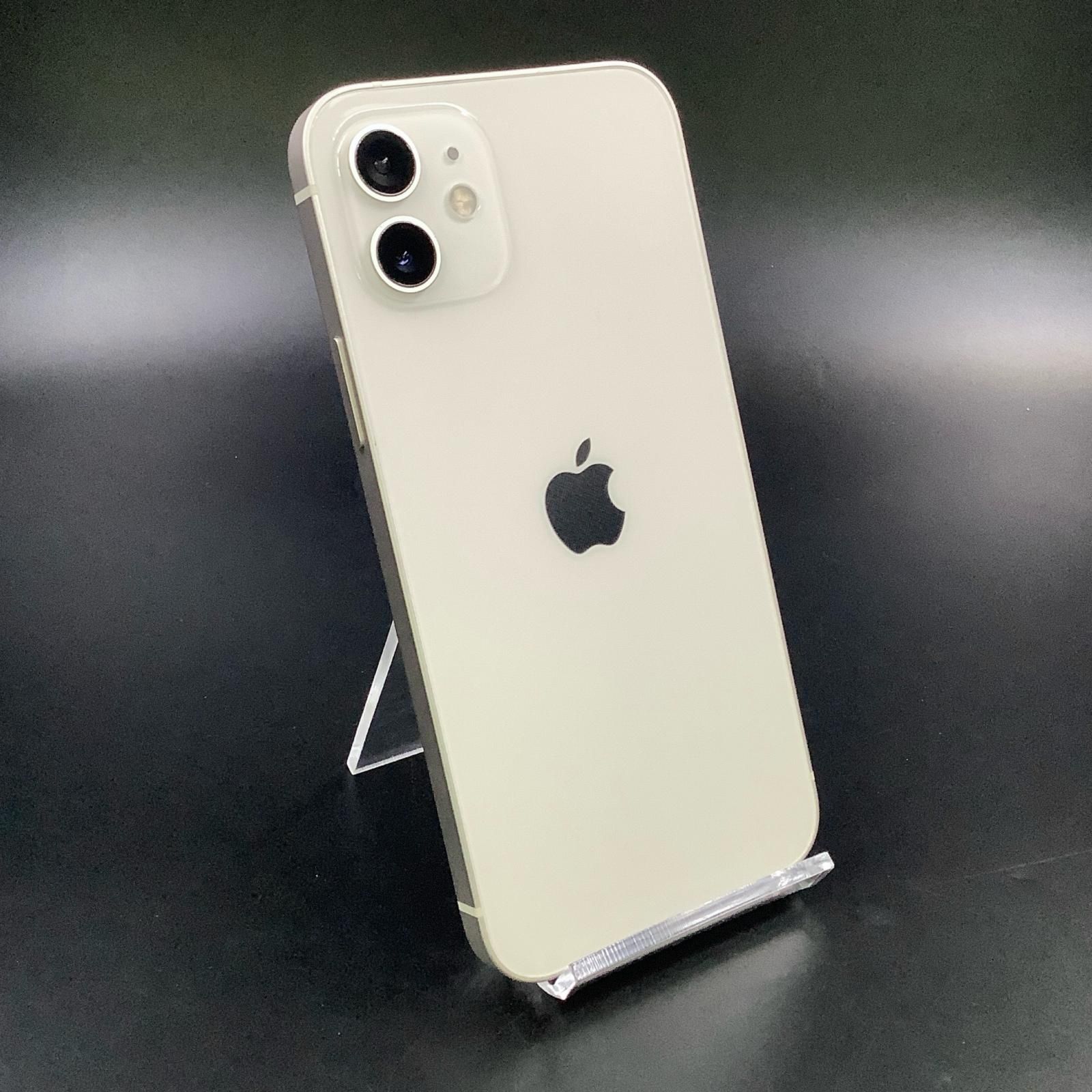 スマートフォン・携帯電話 美品！iPhone 12 ホワイト 128GB Sim Free!