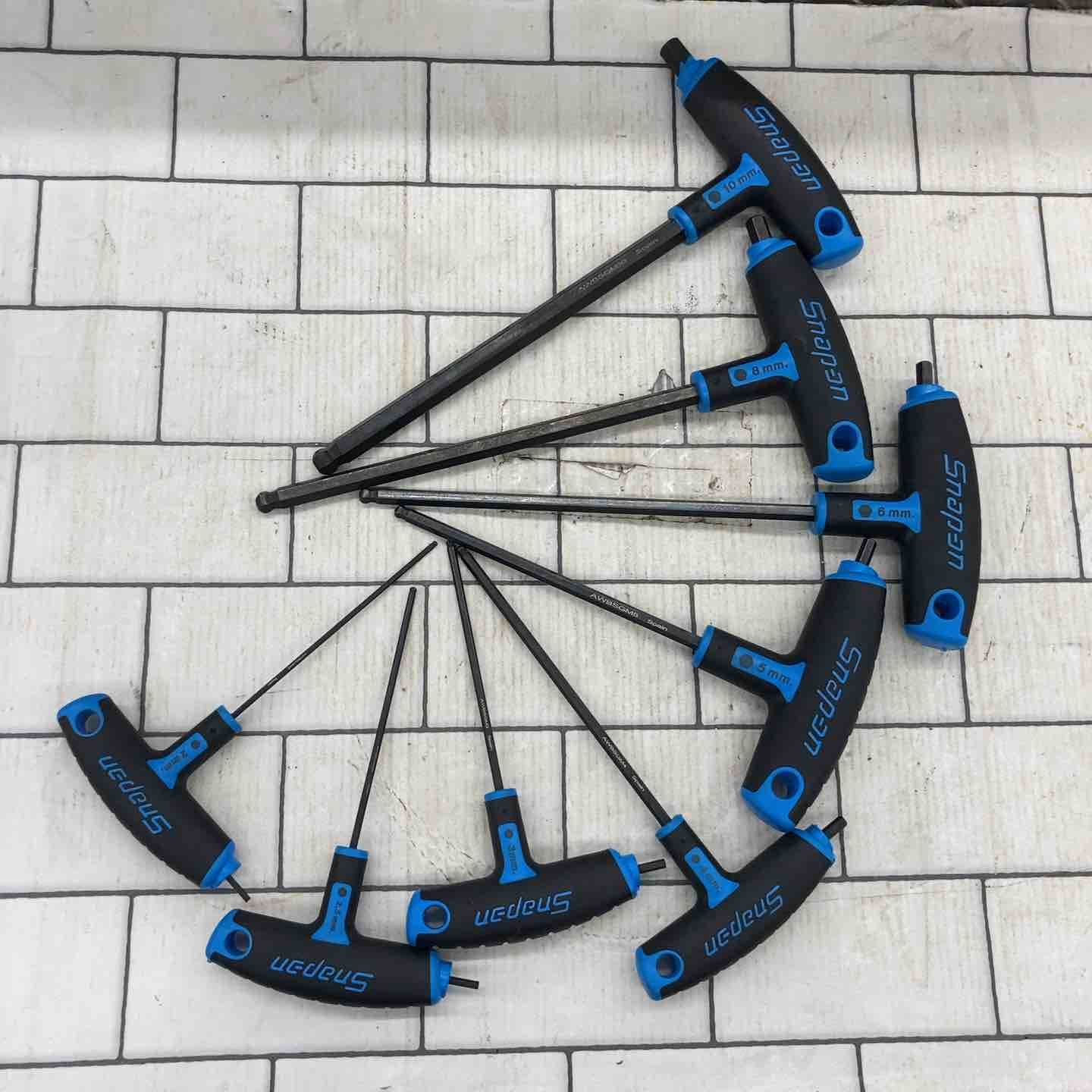 スナップオン Snap-on T型 L型 ヘックスコンビネーションレンチ 8ピースセット ミリサイズ AWSGM800 所沢店