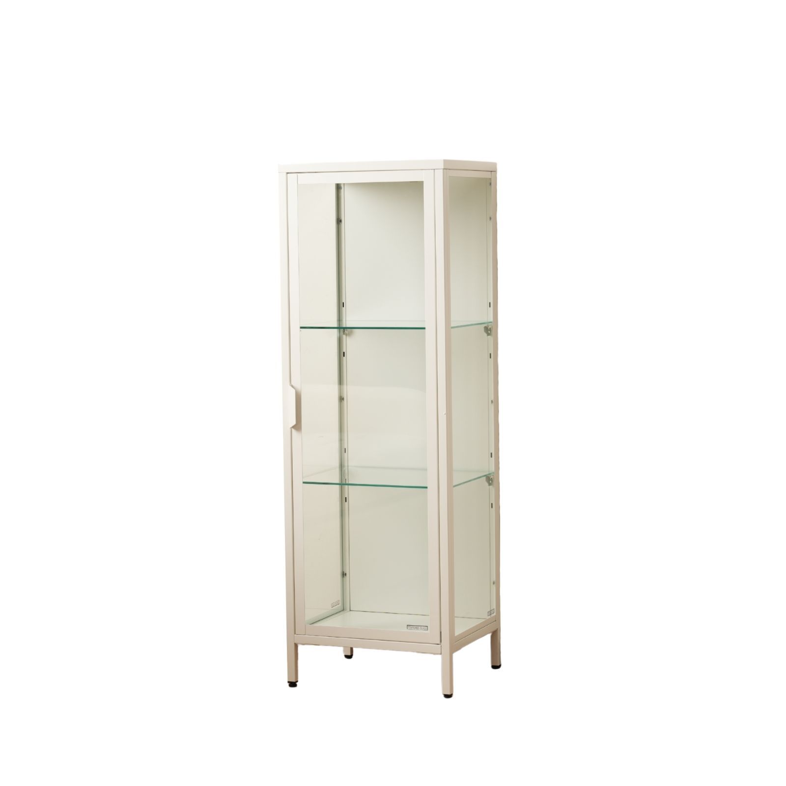 ガラスコレクションシェルフ｜幅40×奥行35×高さ120cm｜ホワイト｜N515P252388W