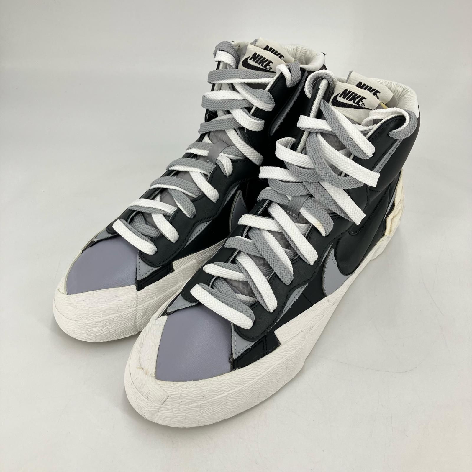 【イオン広店】 中古 NIKE | ナイキ スニーカー sacai × NIKE BLAZER MID BV0072-002 ブラック 29cm 【126】 イオン広店】 中古 NIKE | ナイキ スニーカー sacai × NIKE BLAZER MID