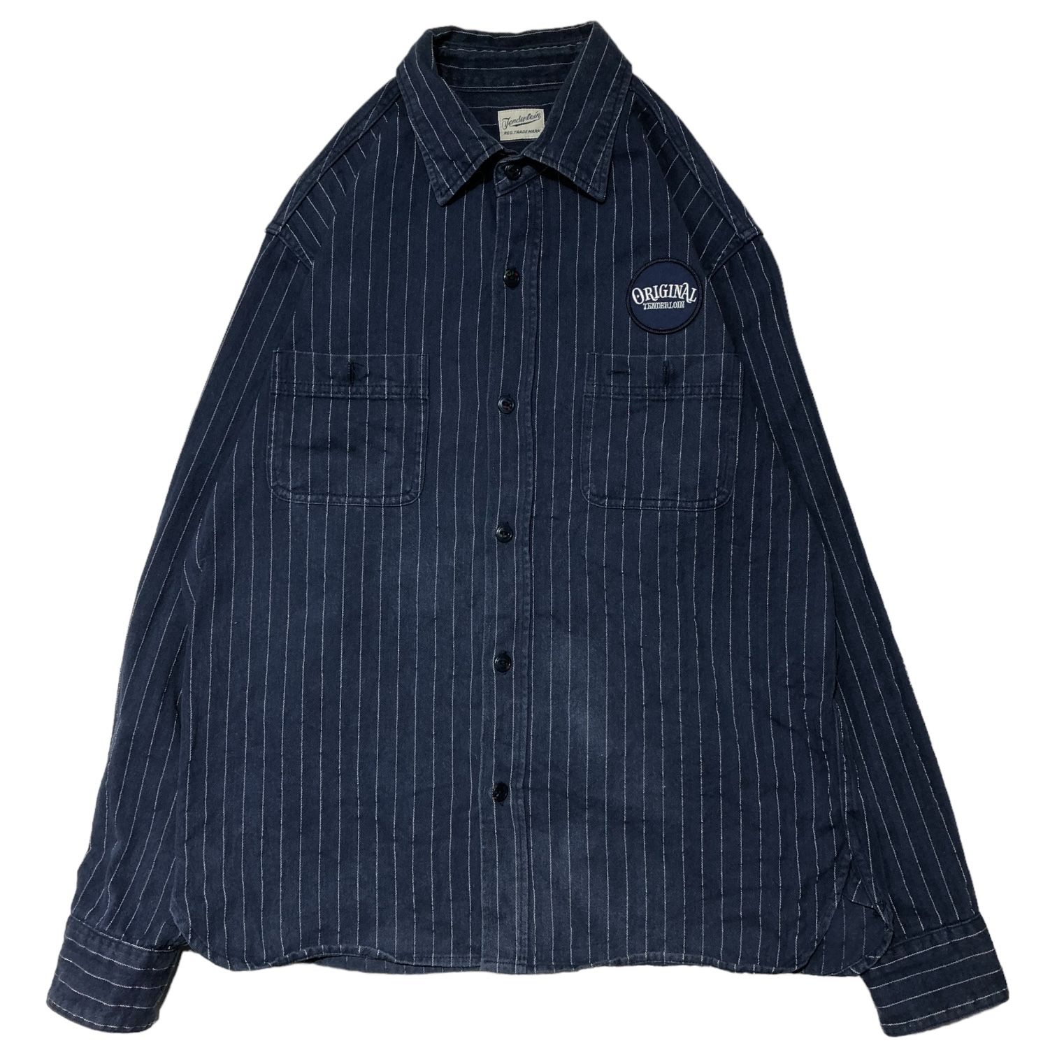 中古・古着通販】TENDERLOIN (テンダーロイン) ストライプ半袖