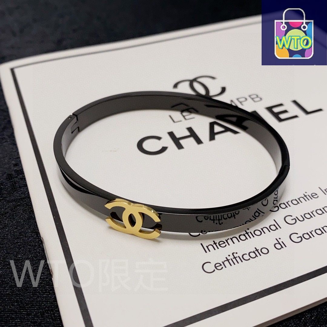 今日特価】Chanel シャネル カーボンブラック ブレスレット
