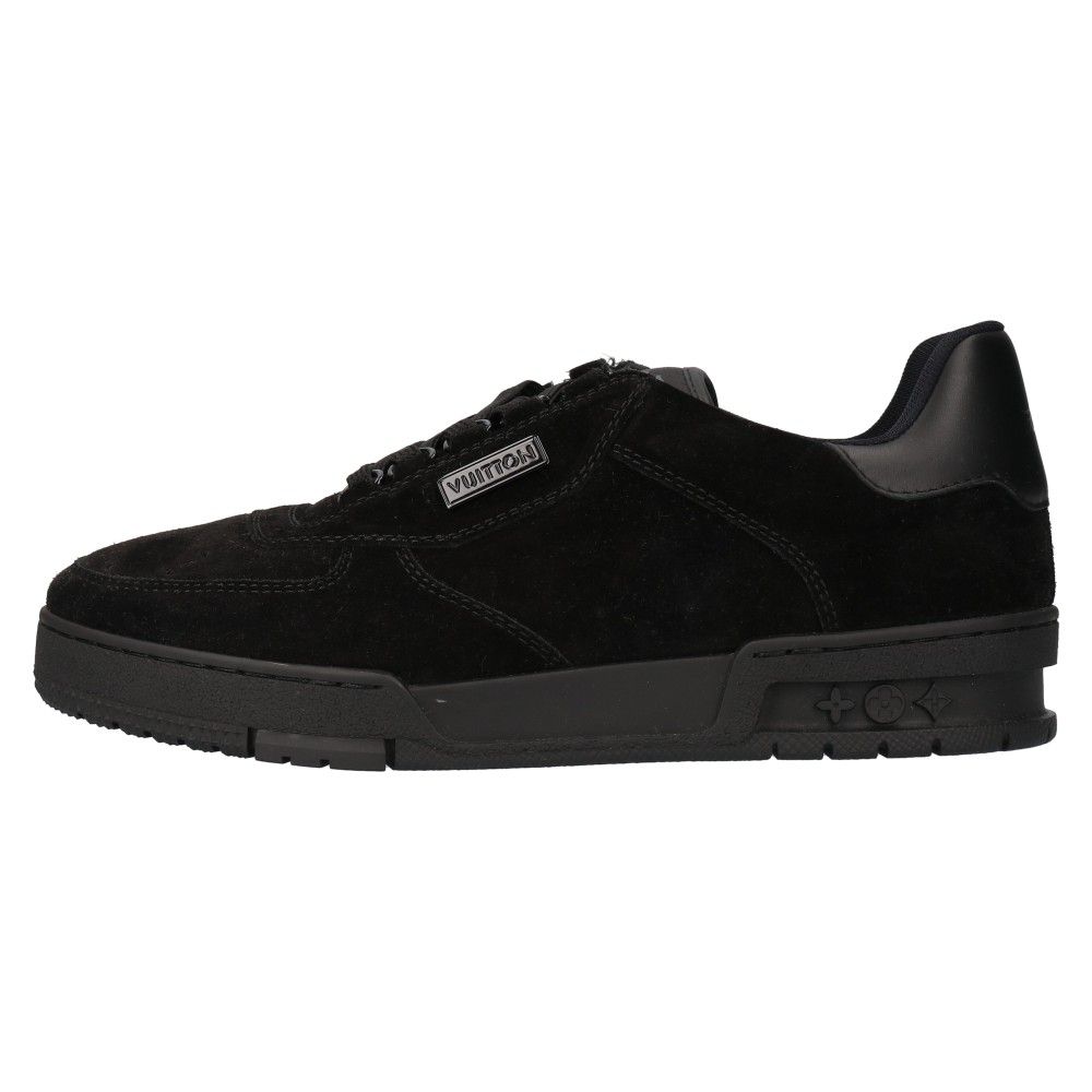 LOUIS VUITTON (ルイヴィトン) SUEDE LOGO LACE UP TRANAIRS ... LOUIS VUITTON ルイヴィトン SUEDE LOGO LACE UP TRANAIRS スウェードレースアップスニーカー ブラック
