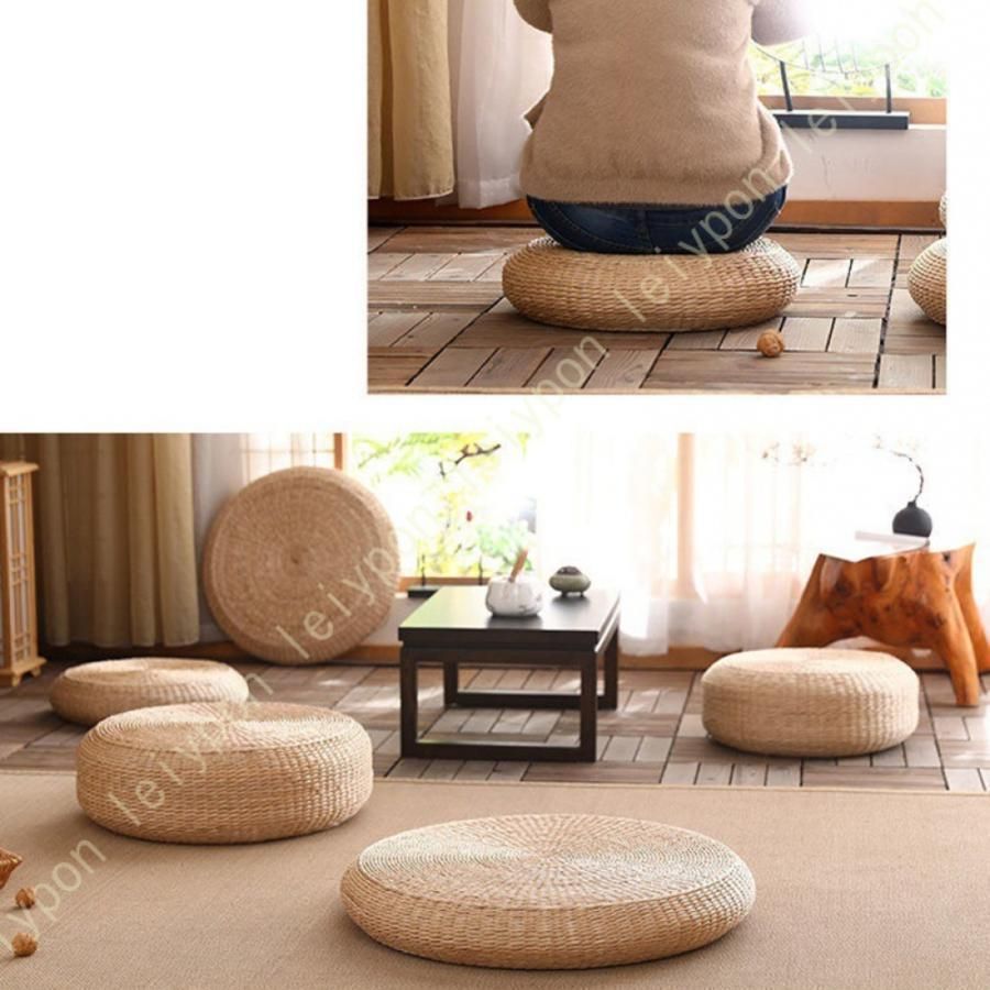 ZABUSHION ENZA 高級ファイバー40x40x5.5 洗える ブラック 楽天