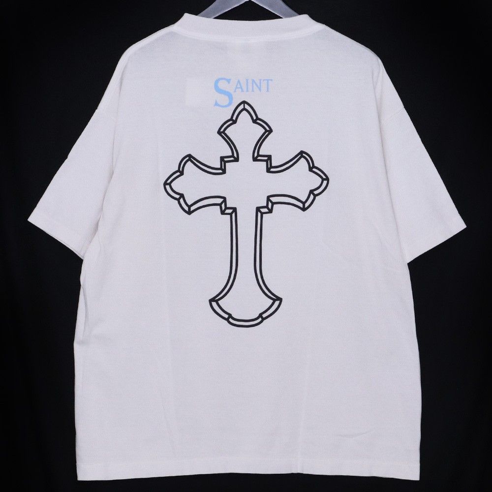 未使用 SAINT MICHAEL 2PAC 2PC SS TEE Lサイズ ホワイト SM-HR8