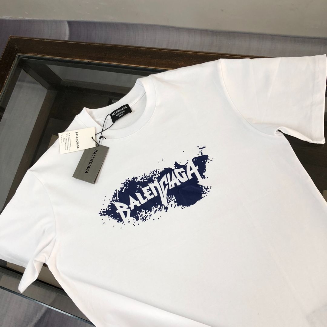 本日限定特価】BALENCIAGA 春夏 ロゴプリントTシャツ [本日特価