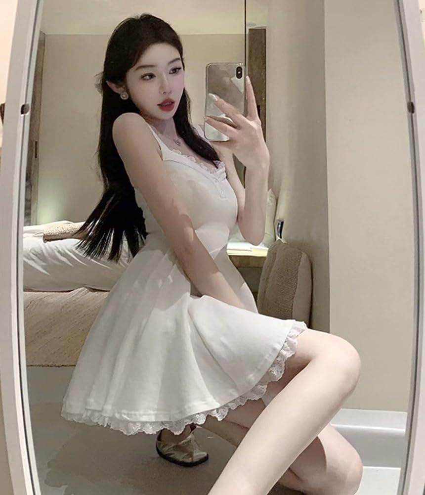 夏のお出かけやデートにぴったり♡オーバーサイズフリルワンピース 夏のお出かけやデートにぴったり♡オーバーサイズフリルワンピース