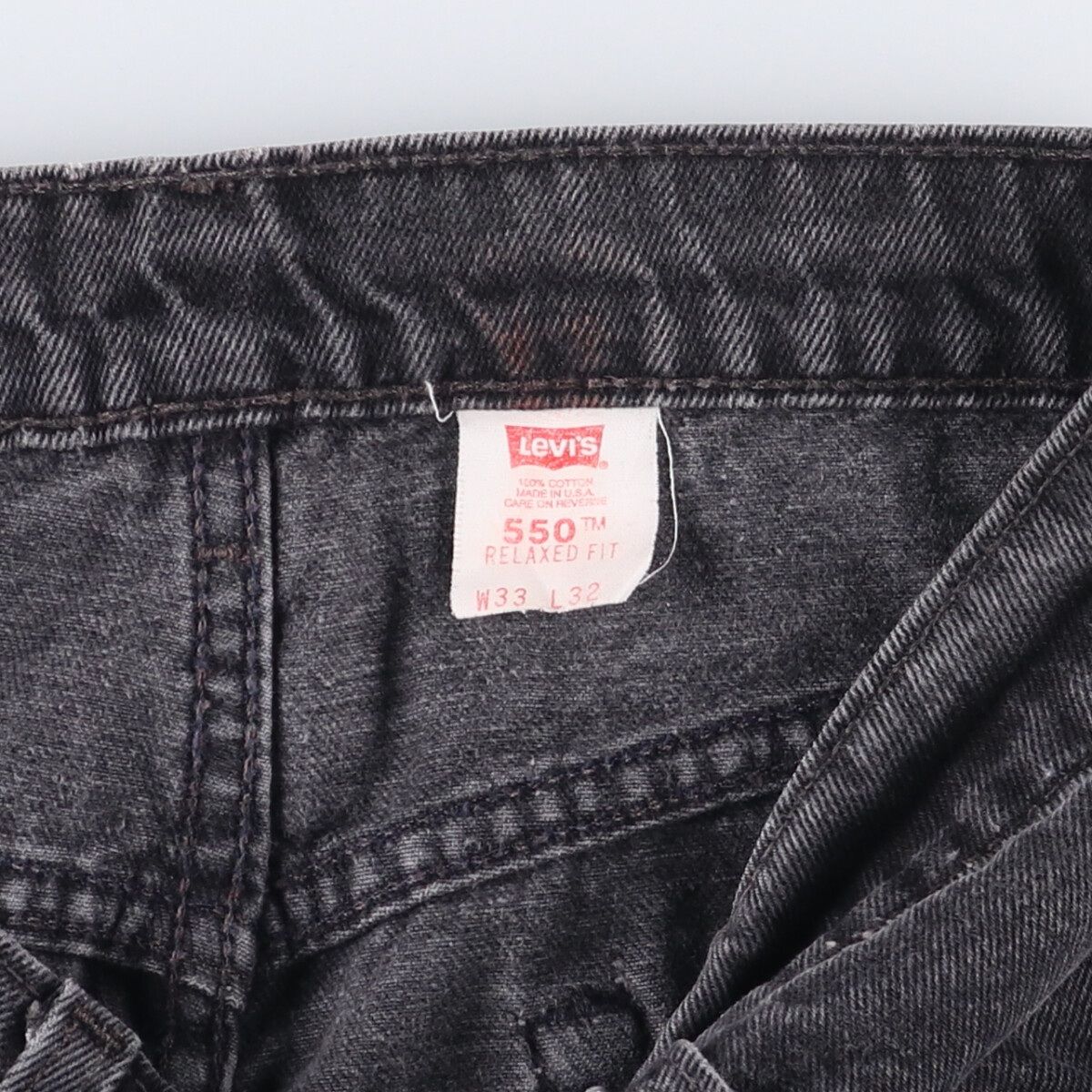古着 90年代 リーバイス Levi s 00550-0260 RELAXED FIT ブラックデニム テーパードデニムパンツ メンズw31相当 evb031724 KIN-KAAI_COM