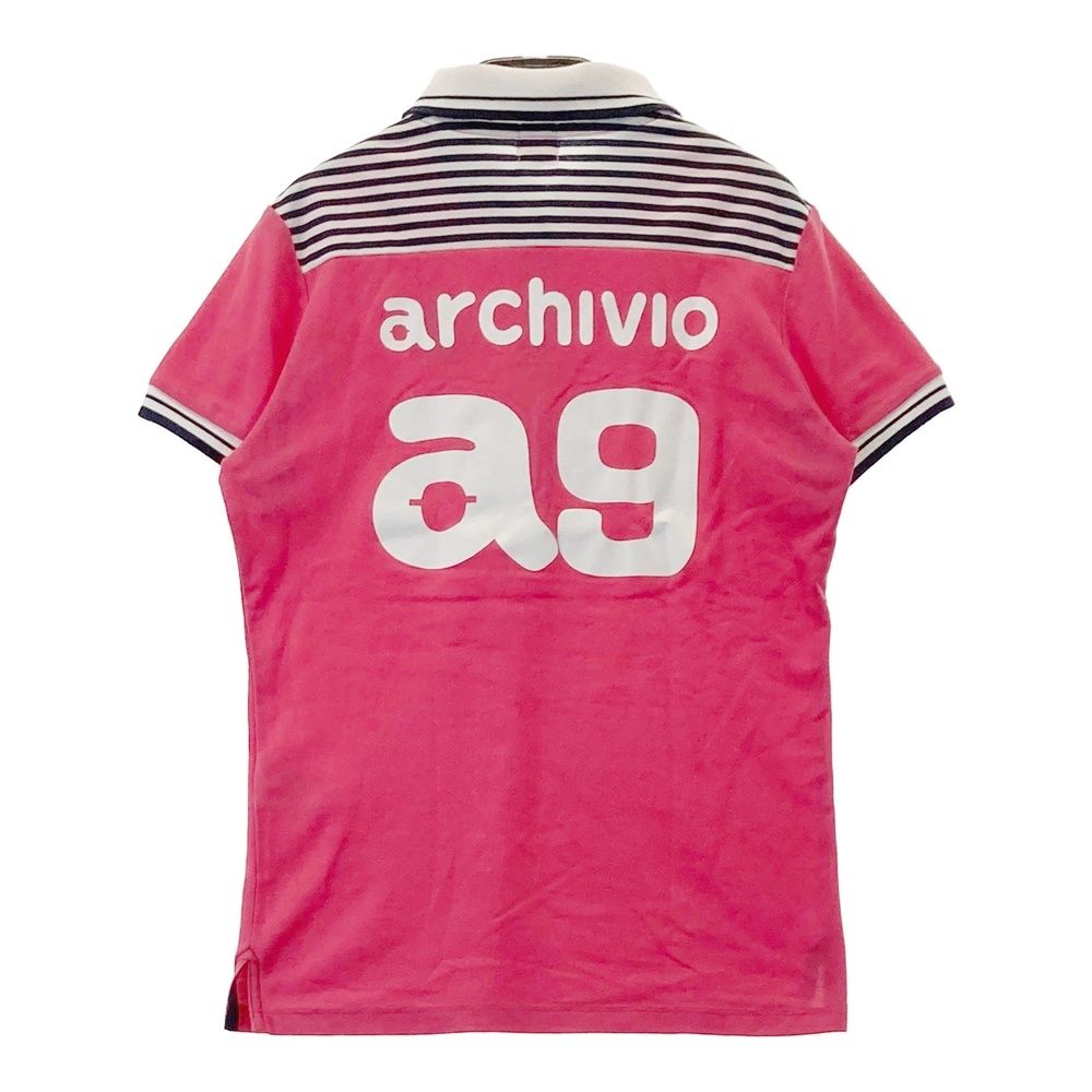 サイズ：36 ARCHIVIO アルチビオ A359411 半袖ポロシャツ ピンク系