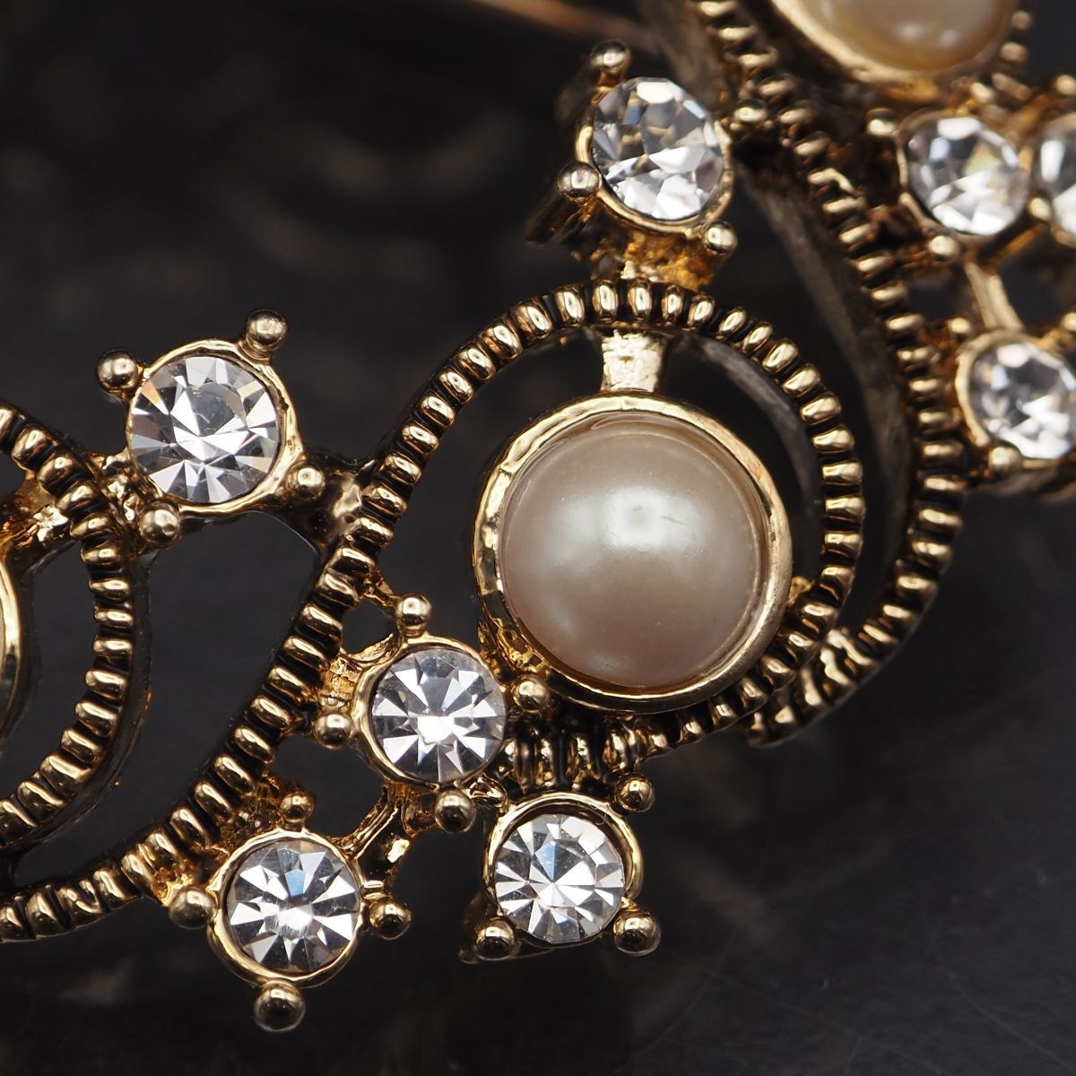 メッキ　アクセサリー　MONET パール Designer Signed Monet 90's Faux Pearl Necklace Single Strand