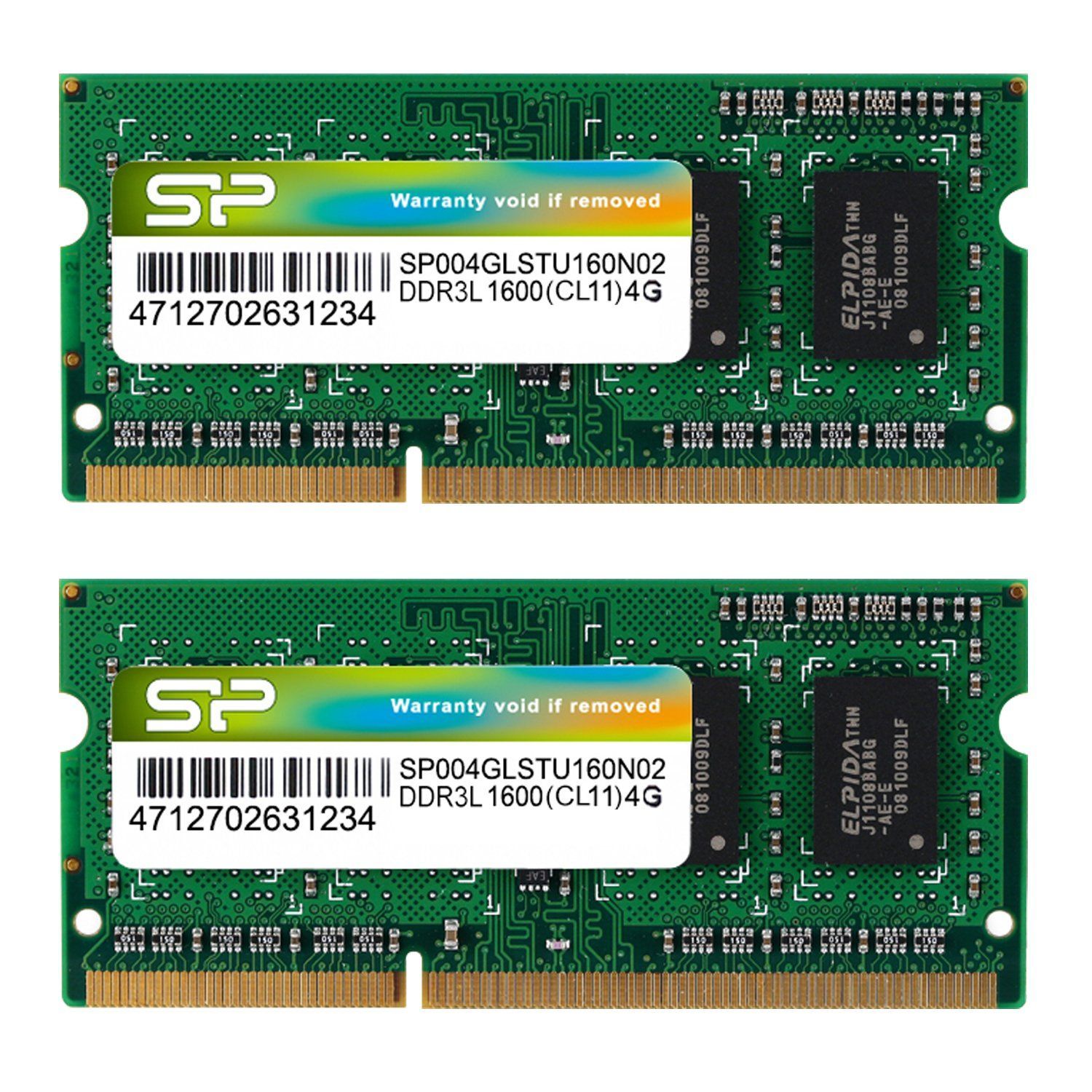 SILICON POWER DDR3 1600 4GB x 2枚 - メモリー