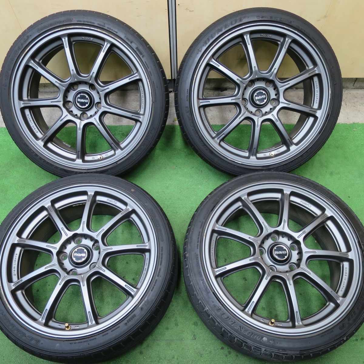4本価格 RAYS gram LIGHTS 57G 215|40R18 ダンロップ LE MANS V ルマン5 レイズ グラムライツ 18インチ PCD114.3|5H 5060504TTノ