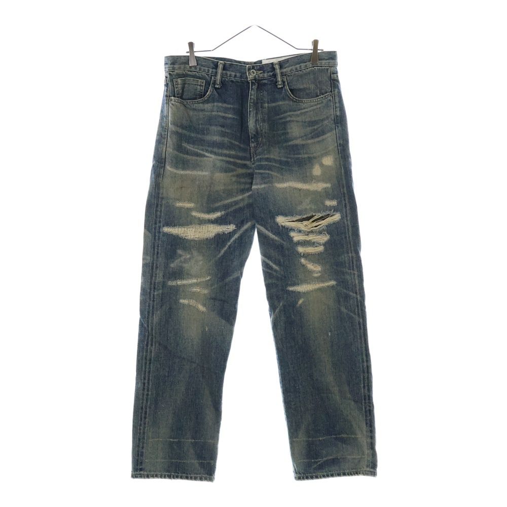 ネイバーフッド サベージ　デニムシャツ　savage サイズM ダメージ加工 NEIGHBORHOOD (ネイバーフッド) 24AW SAVAGE DENIM DP BASIC