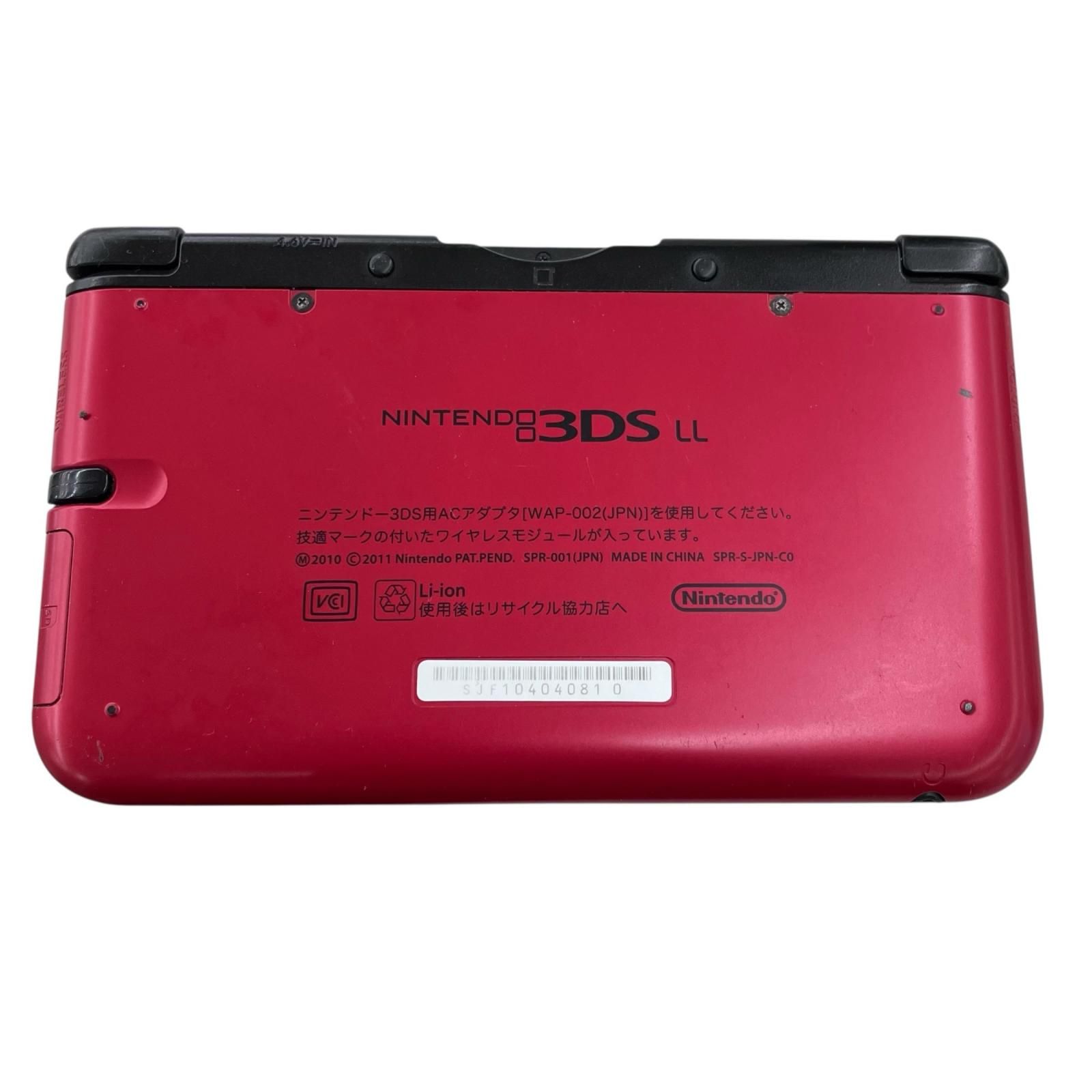 186000 現状品 Nintendo 任天堂 ニンテンドウ ニンテンドー3DS LL SPR-001 レッド×ブラック
