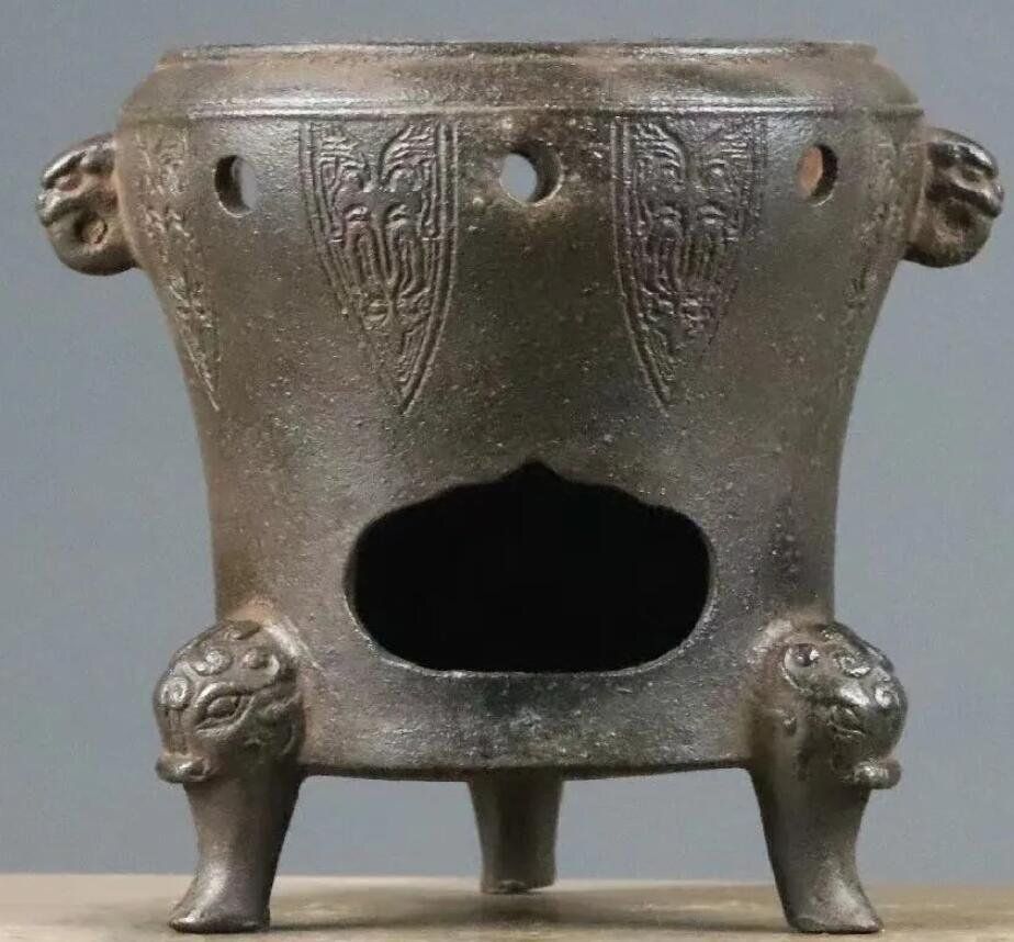 鉄器 ストーブ 茶釜を煮る 瑞獣香炉 装飾品 工芸品 置物