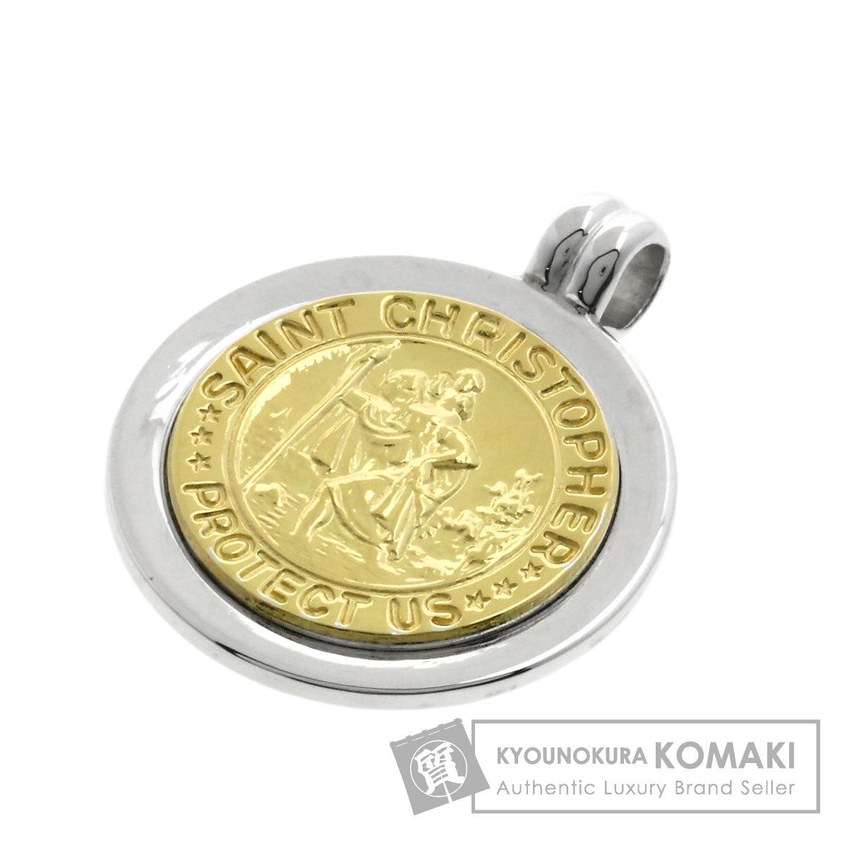 TIFFANY&Co. ティファニー セントクリストファー コイン ペンダントトップ SV K18YG レディース [中古] - メルカリ