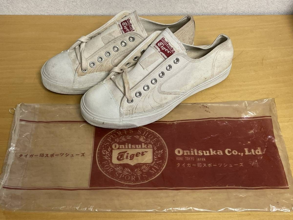 18 未使用品 60s 70s Onitsuka Tiger オニツカタイガー テニスシューズ パッシング キャンバス スニーカー 26cm デッド  - メルカリ