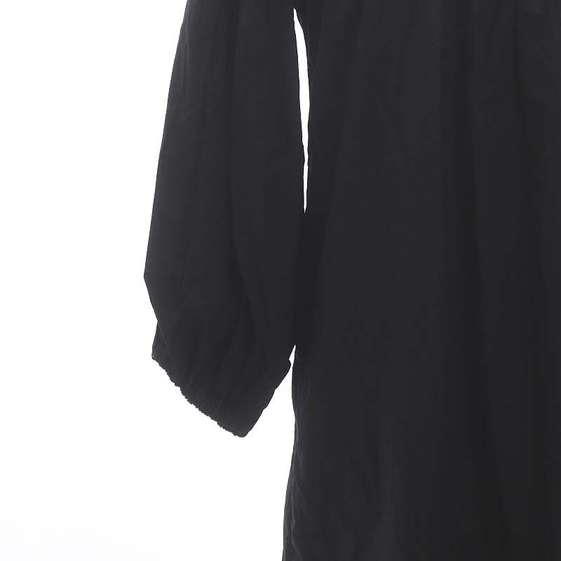 【Marimekko　ロングワンピース】ブラック　メタルボタン　総プリーツ マリメッコ marimekko Maininki Solid ワンピース タック