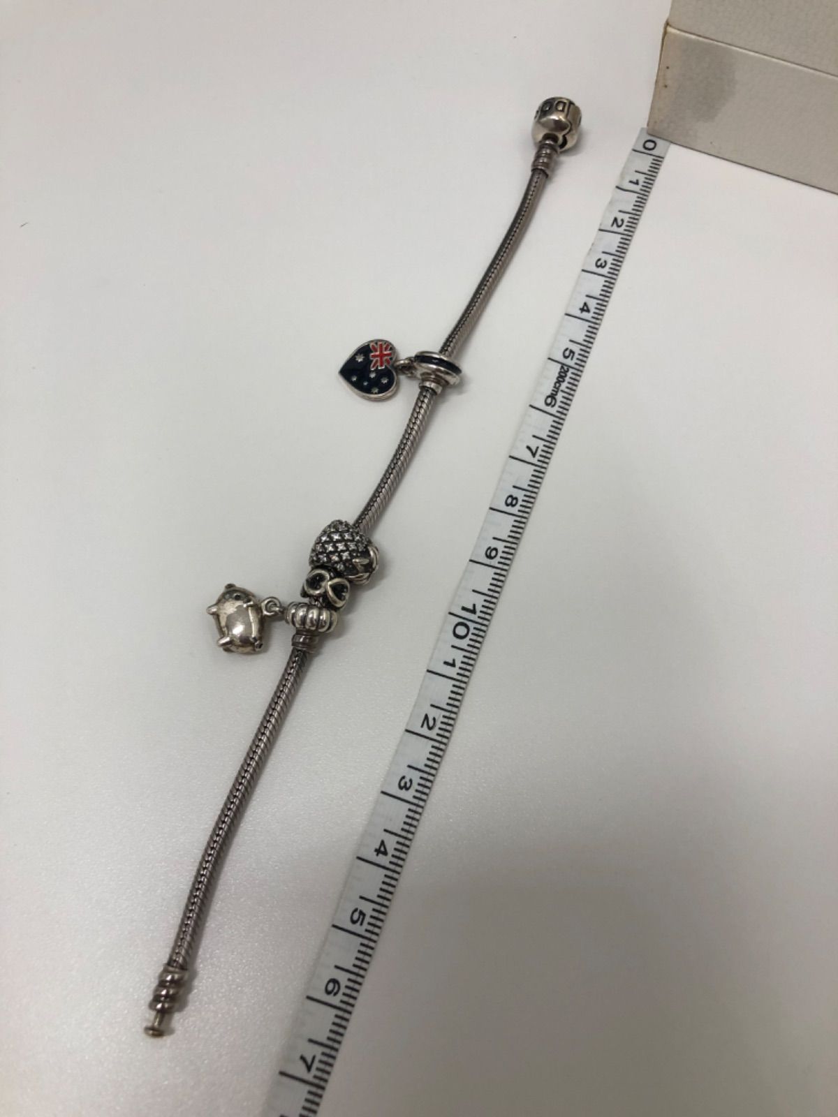 Pandora パンドラ チャーム4個付き シルバー ブレスレット