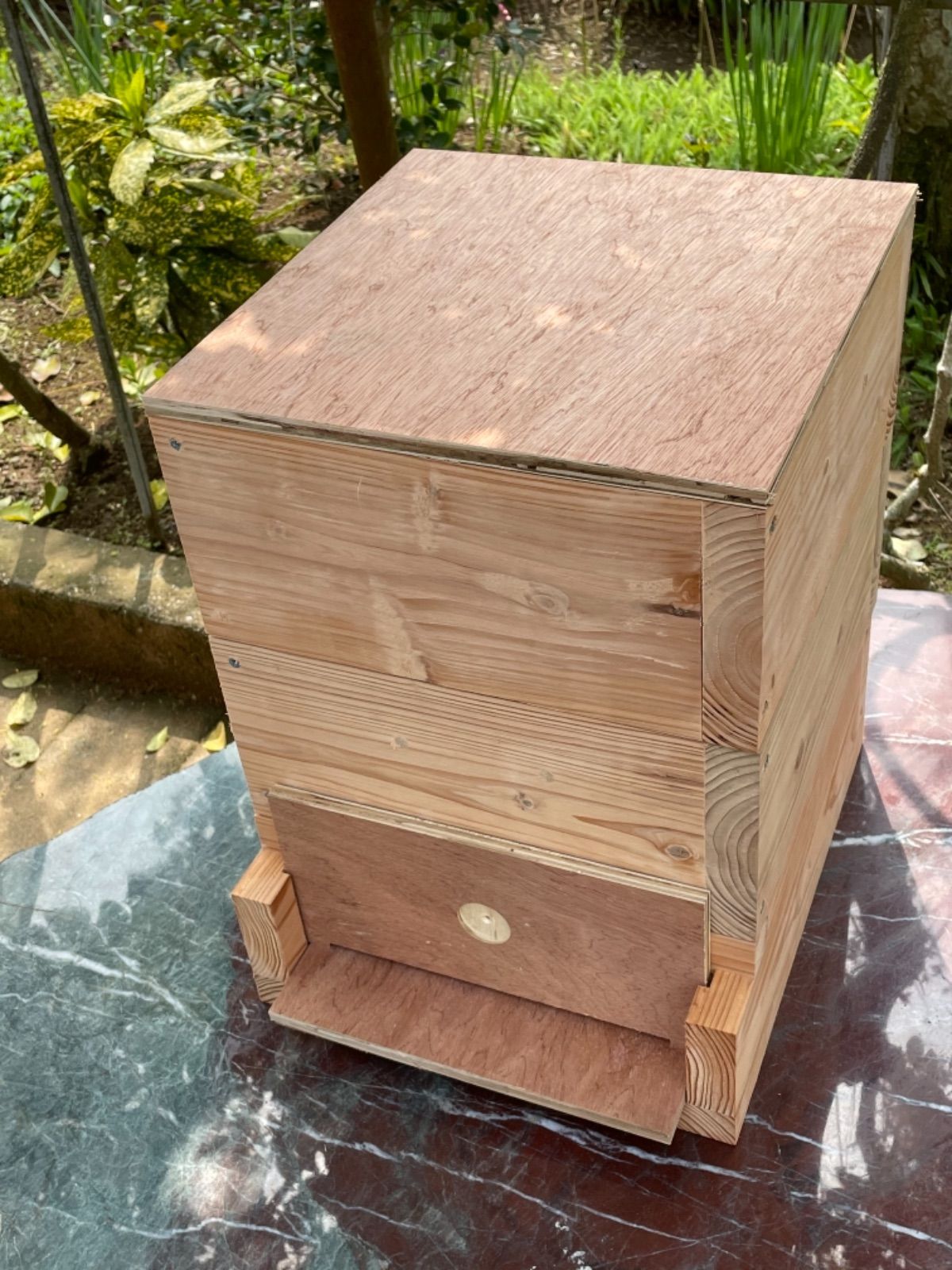 代引不可】 日本蜜蜂重箱式巣箱の継箱三箱 ハニーズハウス用 送料無料