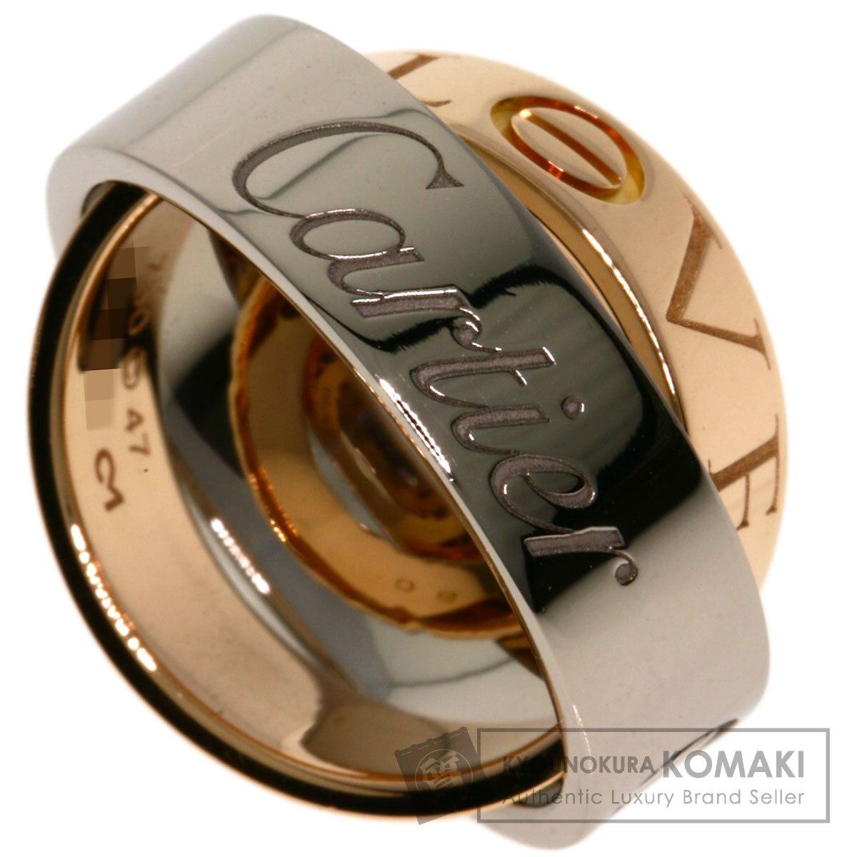 Cartier カルティエ ラブリング #48 K18PG ピンクサファイア 指輪 純正