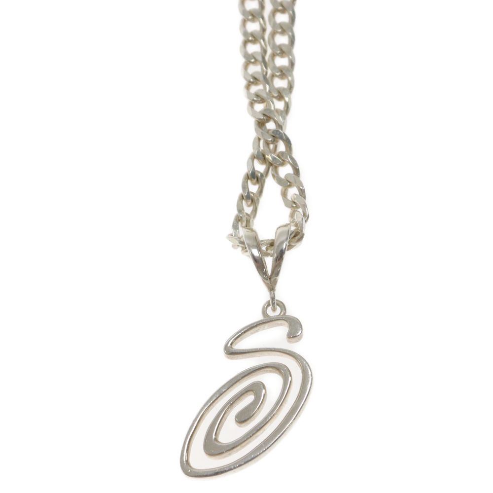 「Stussy 24SS コレクション スワーリーSロゴ チェーンネックレス」 Stussy】☆Swirly S Chain Sterling 銀☆送料・関税込☆ (STUSSY