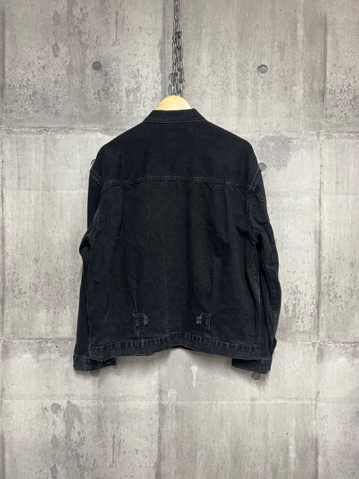 STAMMBAUM◇BLACK DENIM JACKET/Gジャン/FREE/コットン/BLK/781001LAP2