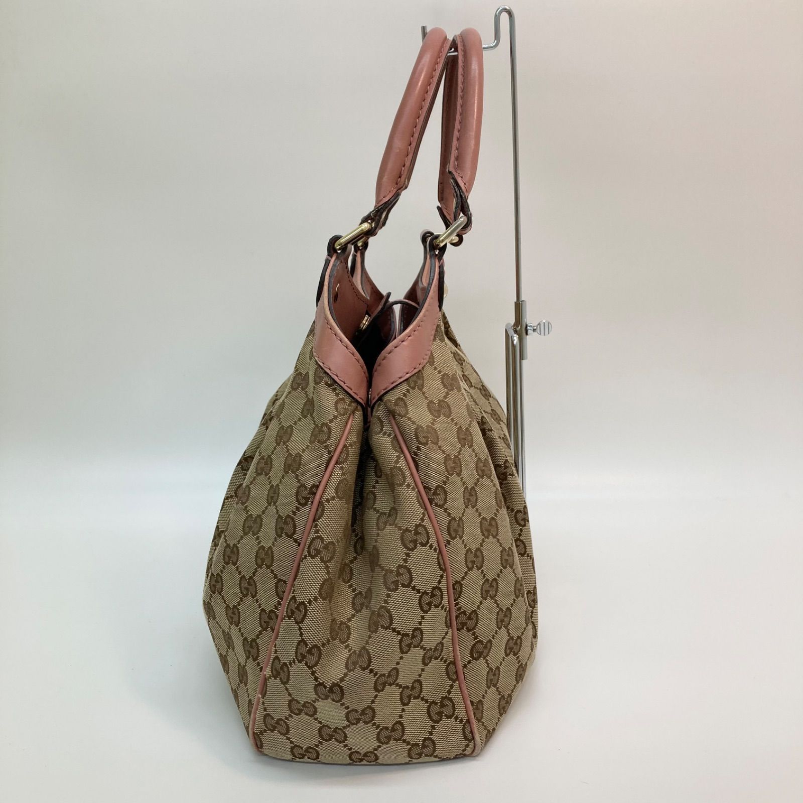 ◇GUCCI◇グッチ GGキャンバス スーキー トートバッグ ピンク ベージュ