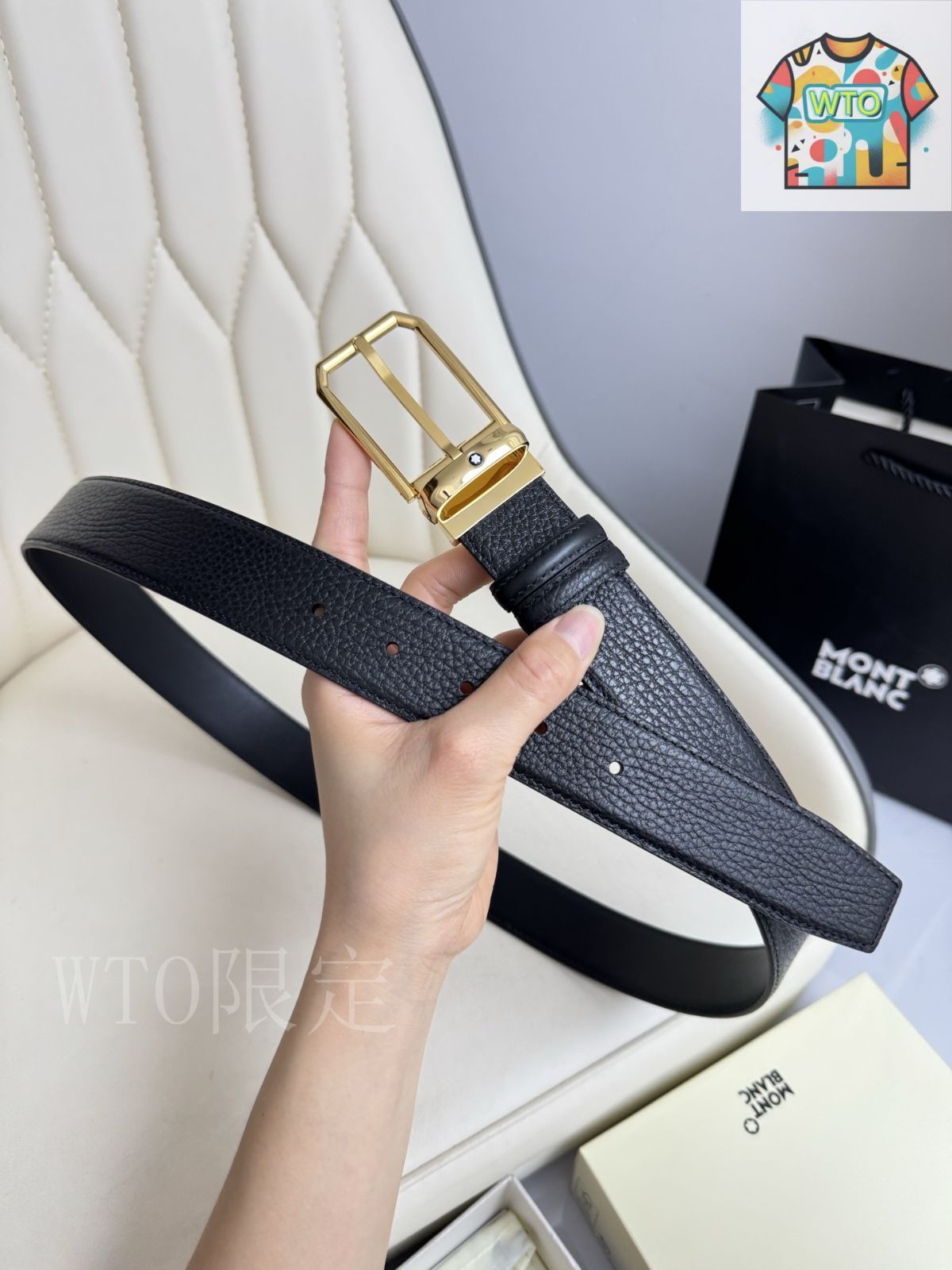 今日WTO】Montblanc モンブラン レザーベルト-1-YK83 - メルカリ
