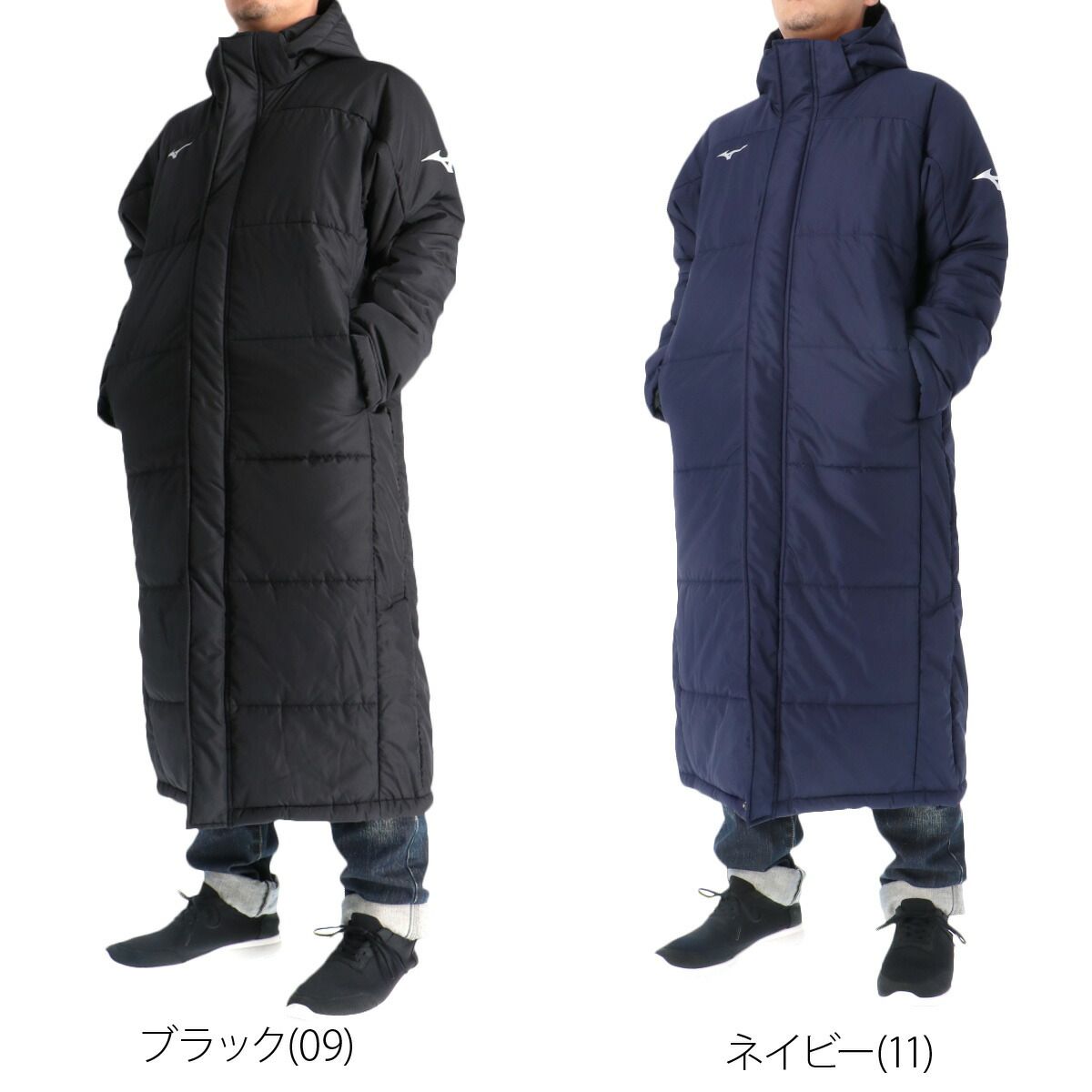ミズノ ブレスサーモ テックフィル ベンチコート メンズ ブランド