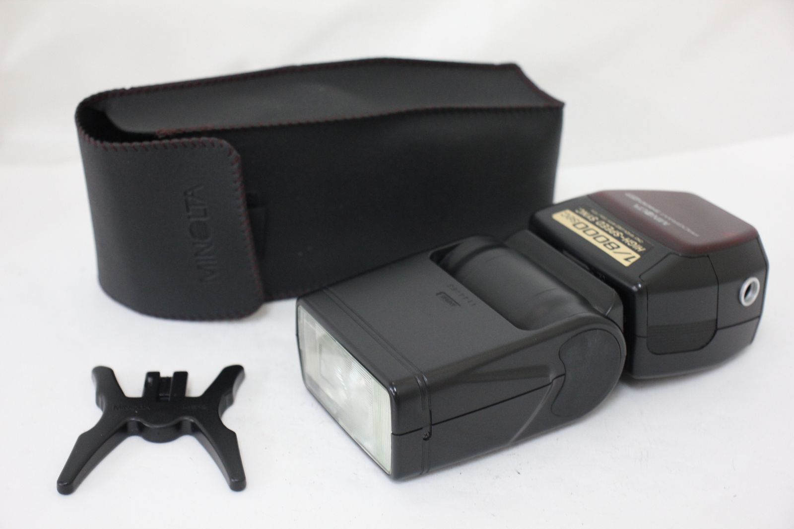 返品保証 ミノルタ Minolta 1|8000sec. High-Speed SYNC. Program 5400 HS ソフトケース付き フラッシュ ストロボ e943