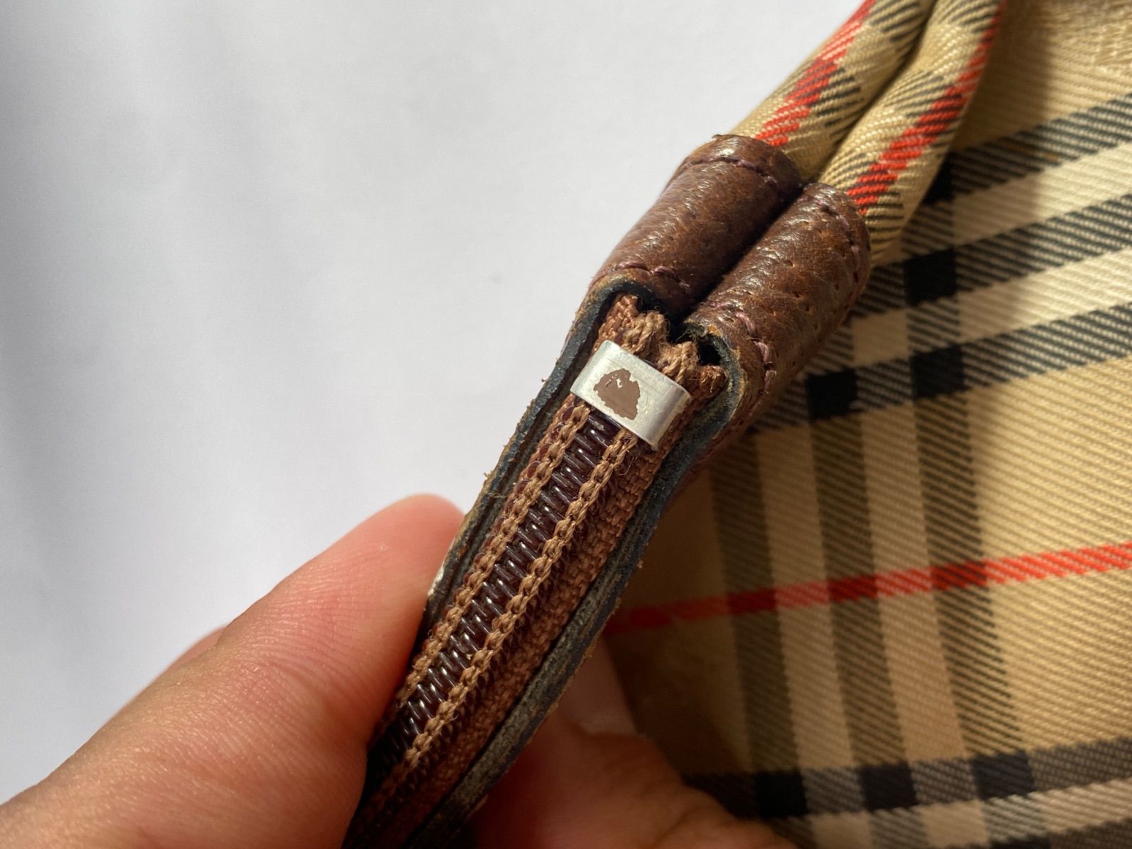 極美品♡バーバリー クラッチバッグ ノバチェック フラップ キャンバス