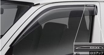 【数量限定】TOYOTA(トヨタ) 純正部品 HIACE ハイエース サイドバイザー RVワイドタイプ 1台分 08611-26190