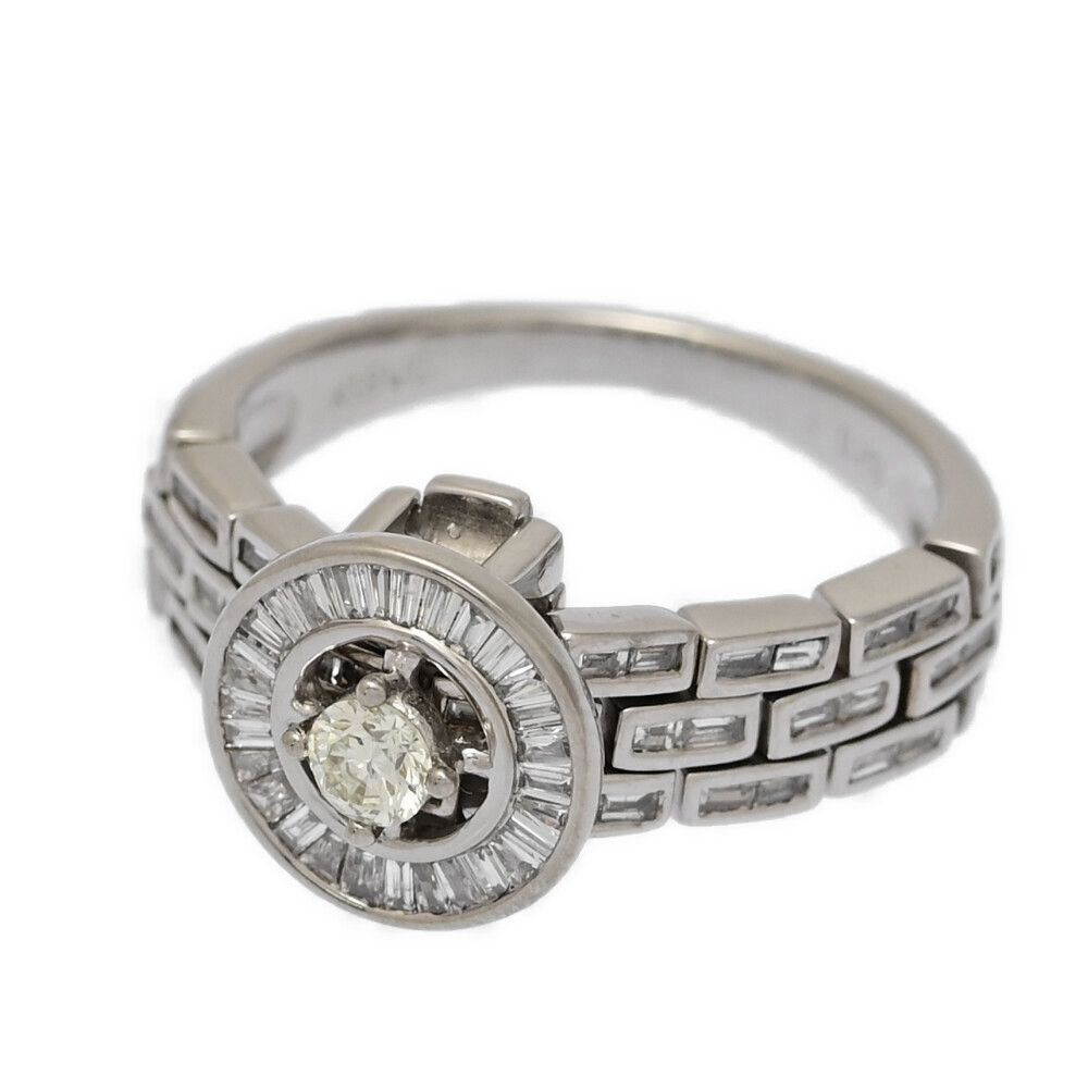 0.28ct|ダイヤモンド・ダイヤモンドリング・指輪|K18WG|750-6.6g|14号| 54|ホワイトゴールド 翌日配送可 ♀ N レディース 593256