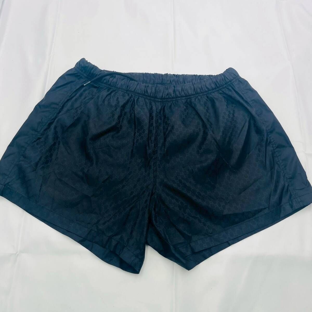 GUCCI / ショートパンツ/46/ナイロン/BLU ❗️✨リゾートスタイルに✨❗️】GUCCI 🌟ジャガードナイロンショート