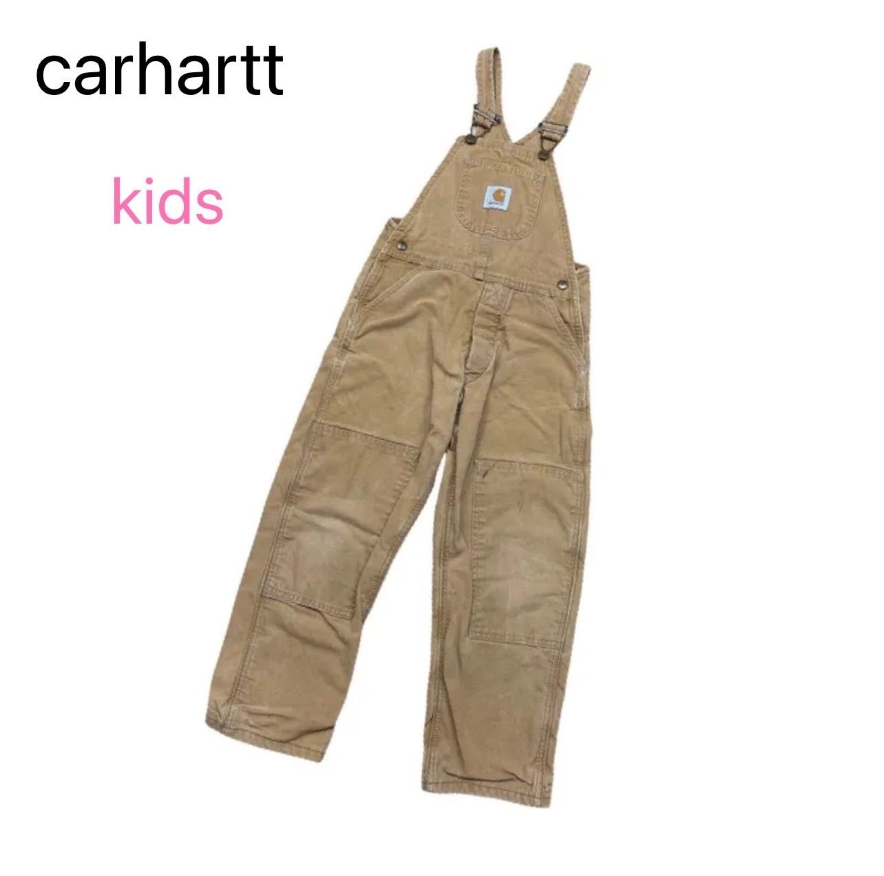 kids】carhartt オーバーオール（裏起毛） - メルカリ
