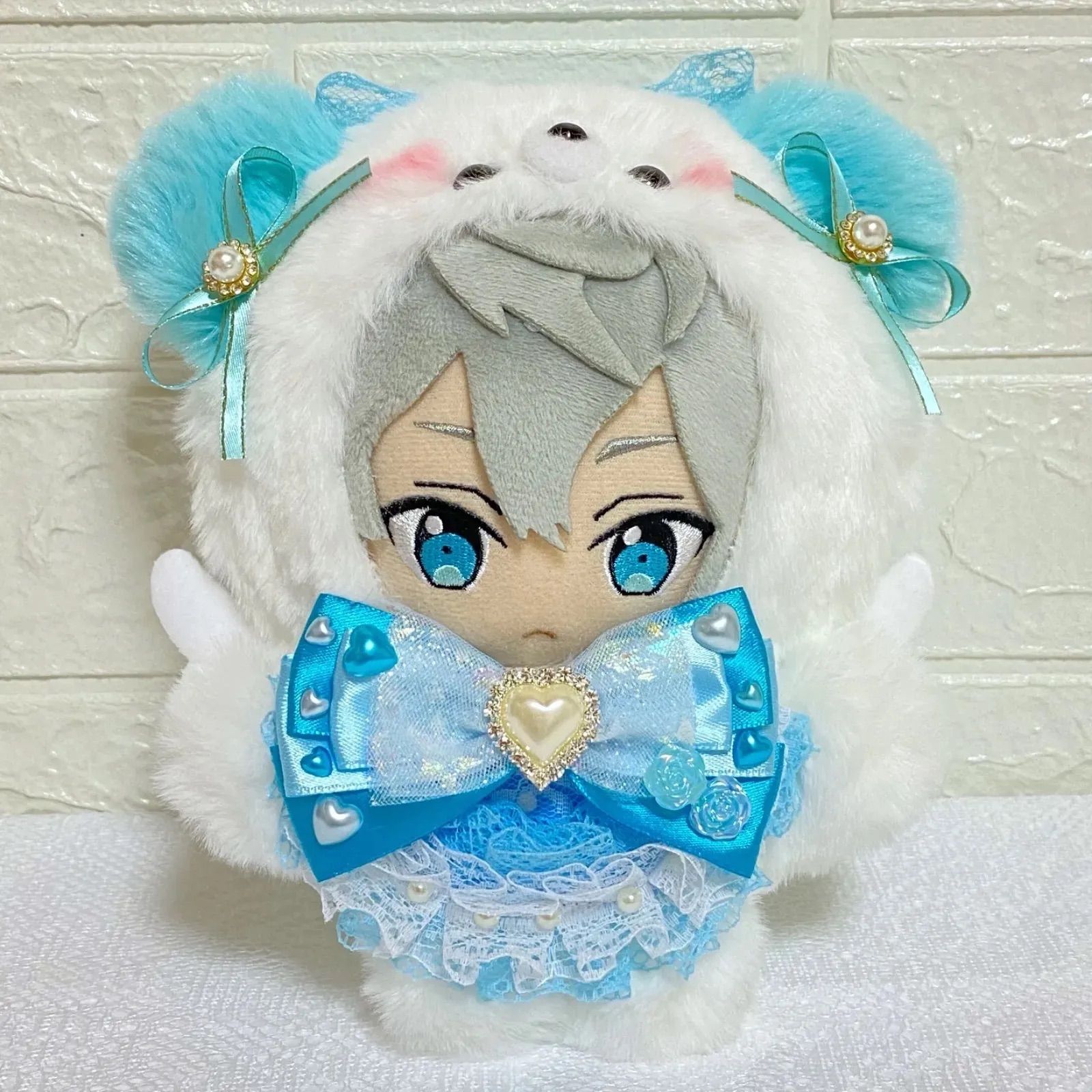 【ぬい服】あんスタ着ぐるみ16 パールストラップ付き︎水色