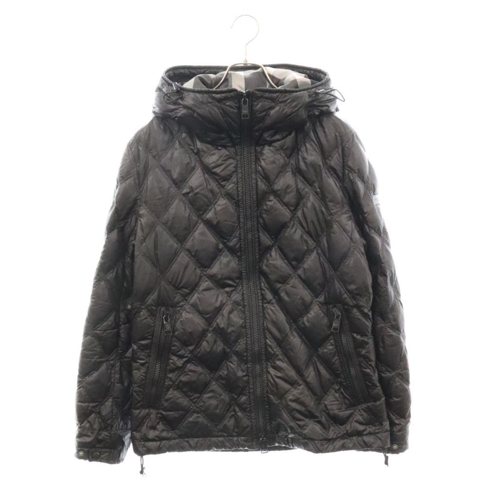 BLACK LABEL CRESTBRIDGE (ブラックレーベルクレストブリッジ) チェック柄 ライナー フード付き ダウンジャケット ブラック 51F42-642-09