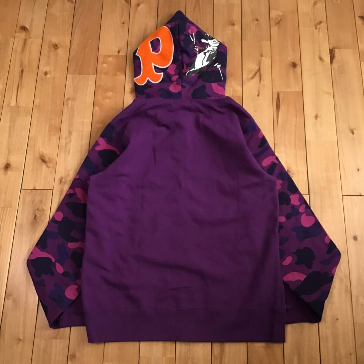 Purple camo パンダ パーカー Lサイズ panda full zip hoodie a 