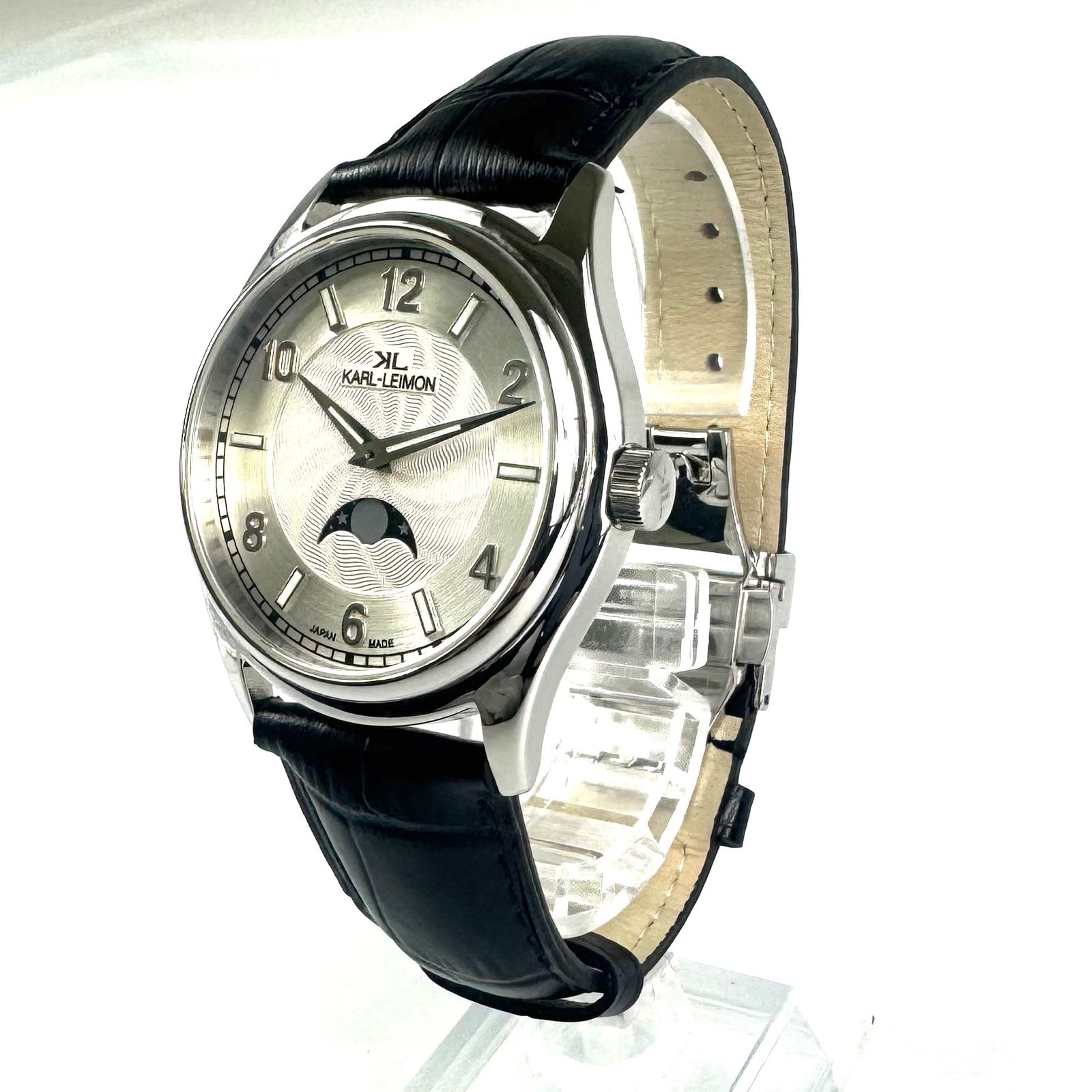 美品】カルレイモン KARL LEIMON Classic Simplicity クォーツ ムーン 