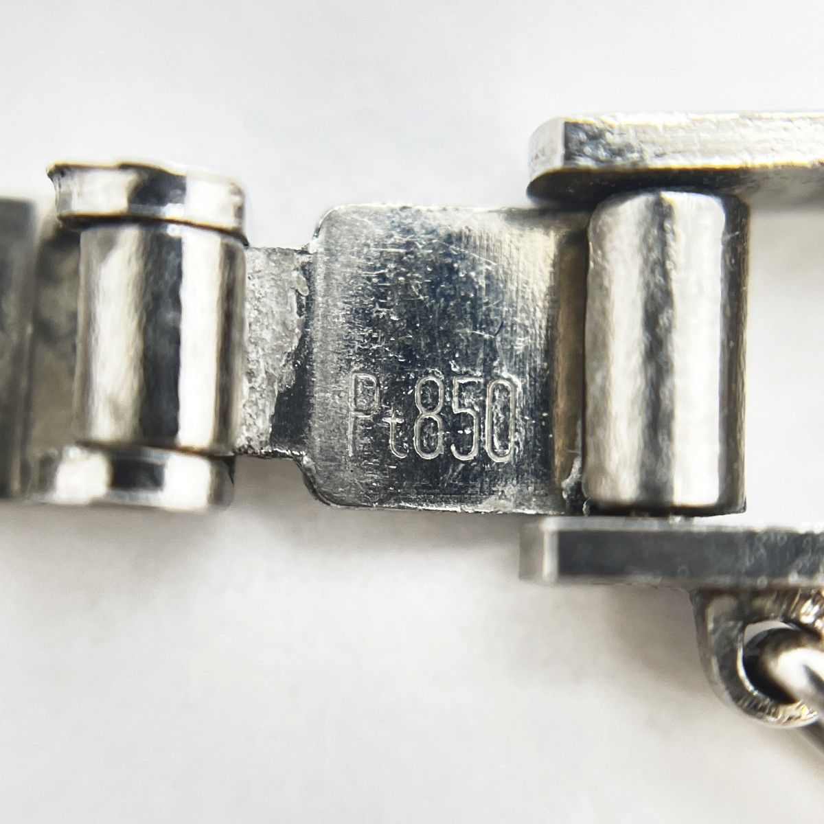 5khi009 喜平 ブレスレット Pt850 プラチナ 2面 シングル 18.2cm 20.4g キヘイ メンズ レディース ユニセックス FORTGASGNV_COM_BR