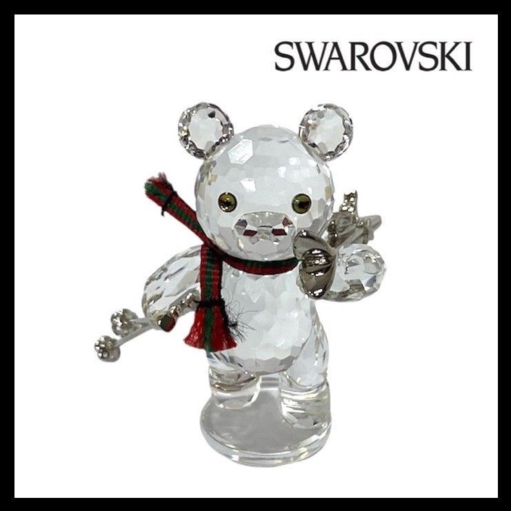 SWAROVSKI】クリスベア スキー クリスタル クマ/熊 ガラス 置物 SWAROVSKI】クリスベア スキー クリスタル クマ/熊 ガラス 置物