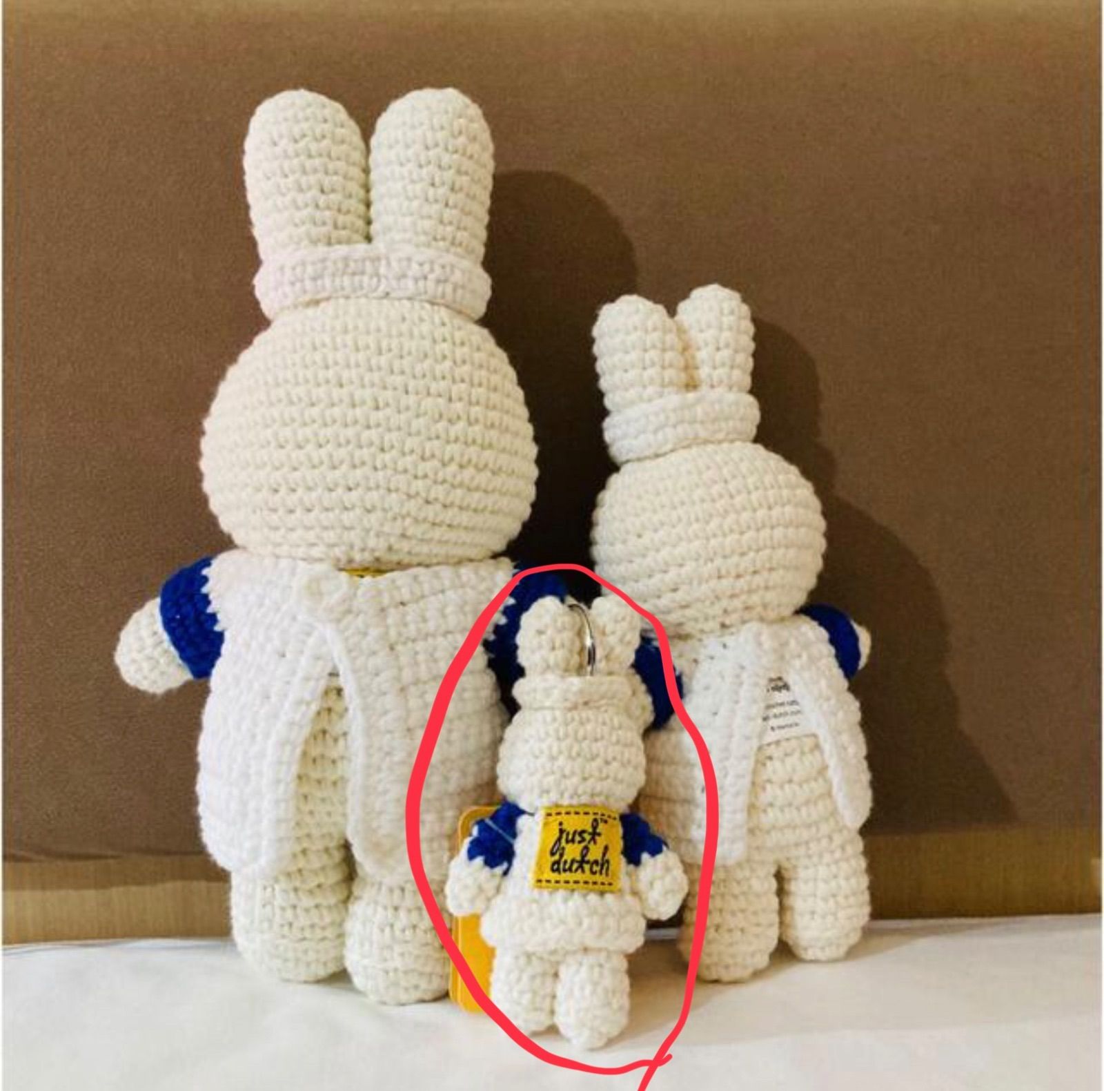 【ミッフィー看護婦ナースあみぐるみ】オランダユトレヒト小児病院限定キーホルダー　miffydickbruna