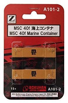 中古】【非常に良い】ロクハン Zゲージ A101-2 MSC 40f 海上