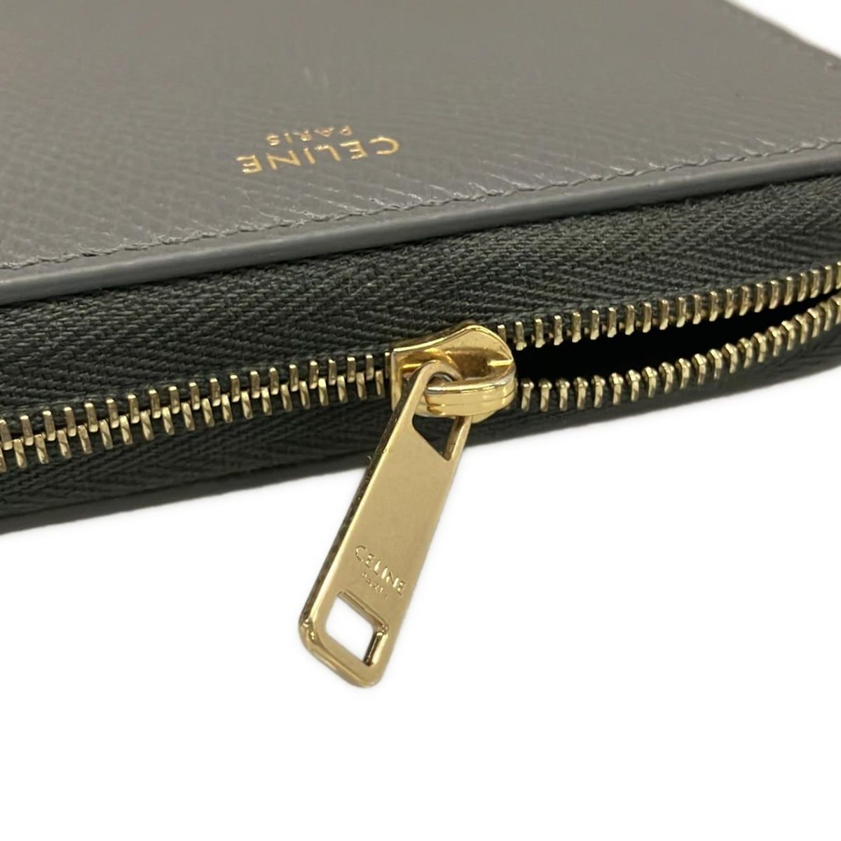 コンパクトジップウォレット ダークグレー