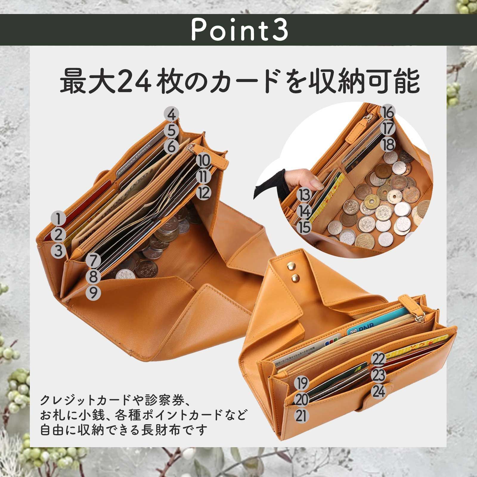 長 財布 小銭 入れ 大きく 開く