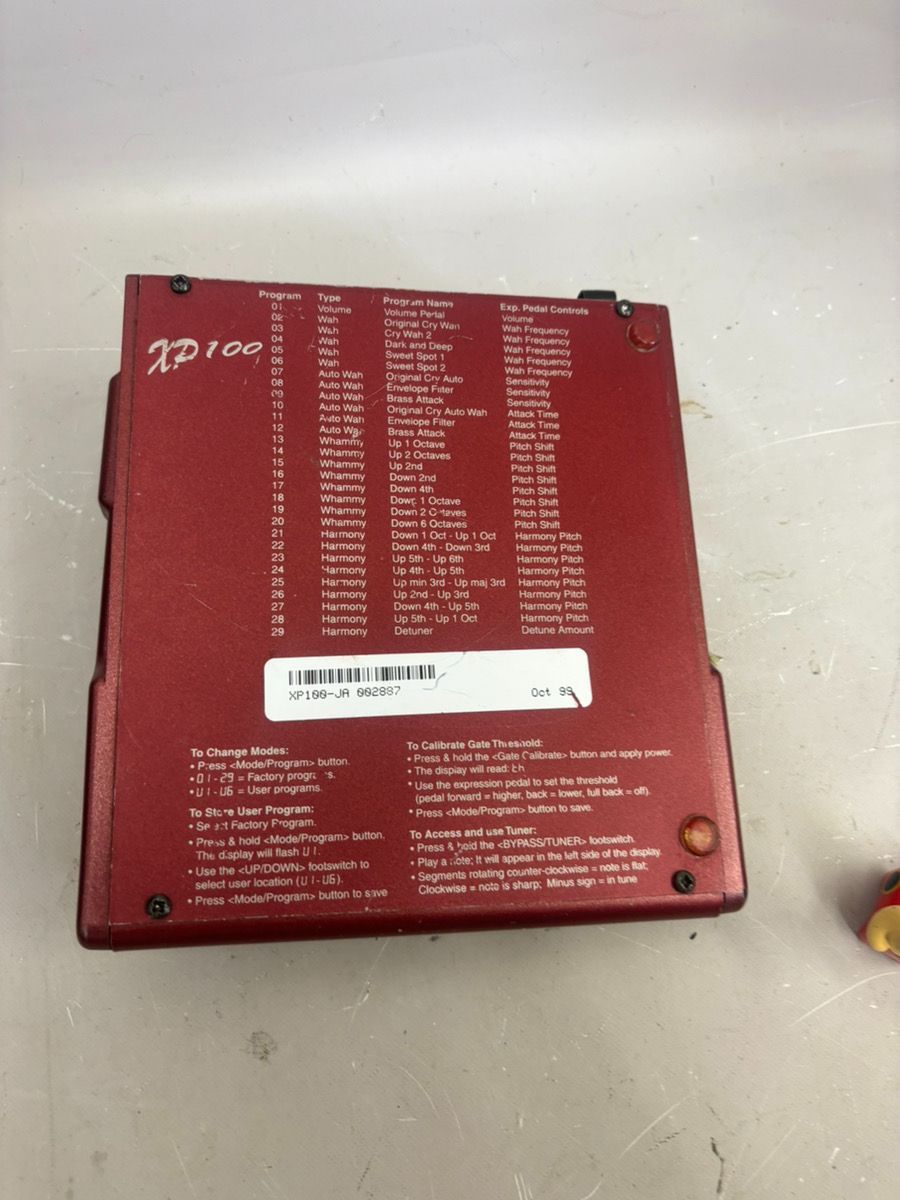 動作品】DigiTech XP100 WHAMMY WAH ワーミーペダル マルチ