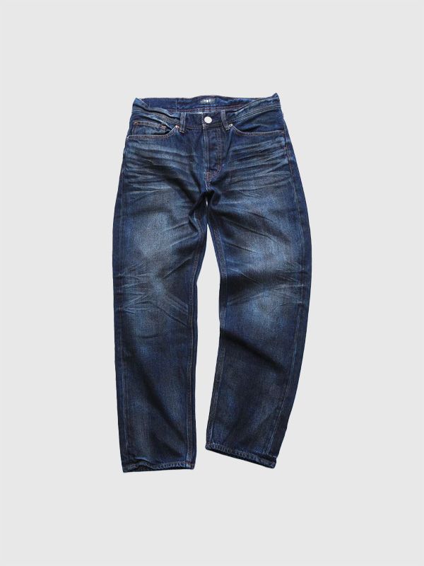 TMT デニム パンツ メンズ レディ―ス おしゃれ かっこいい 12oz SOFT DENIM 5P STRAIGHT ヴィンテージ 加工 ルーズ ストレートシルエット ティーエムティー TPTS25SP01