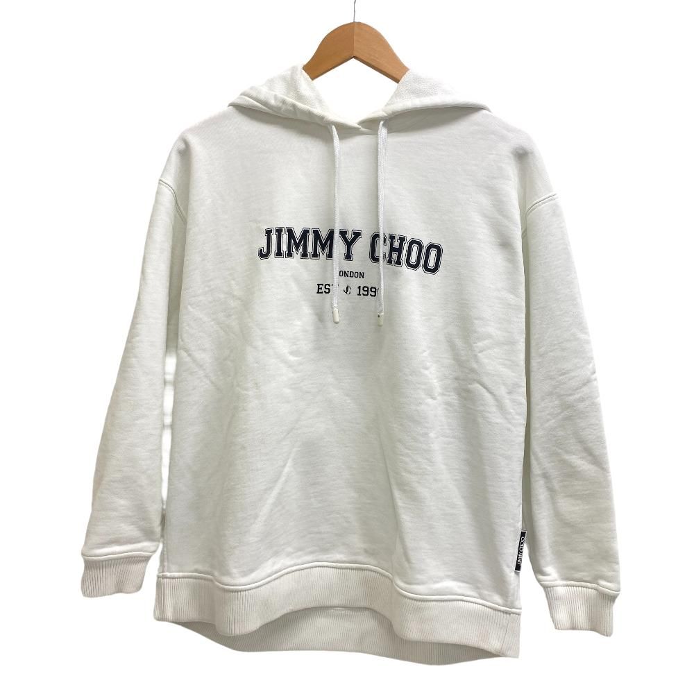 JIMMY CHOO/ジミーチュウ JC カレッジフーディ XS コットン パーカー ...